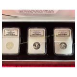 3ct 2007 Silver Proof US Quarters