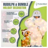 ProductWorks 32' Rudolph & Bumble Decor