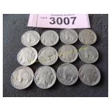 12 buffalo nickels