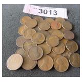 Bag of pre 1920 wheat pennies