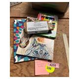 Adult Coloring Books + Markers