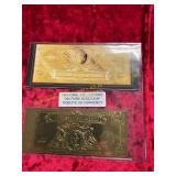 National Collectors 22k Gold Leaf Currency Tribute