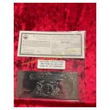 National Collectors.999 Silver Currency Leaf