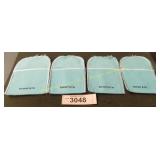 4 vintage Tiffany cloth jewelry bags