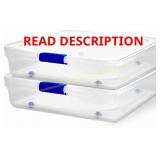 Homz 56-Quart Clear Underbed Storage (2-Pack)