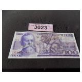 100 peso bank note 1974