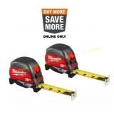 Milwaukee 25 ft. Compact Magnetic Tape Measure (2-