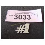 Sterling with diamond pendant marked