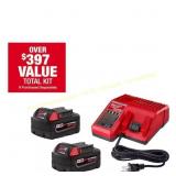 Milwaukee M18 18V XC Starter Kit w/ 2x5.0Ah