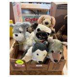 5ct Dog Plushies, Jennifer Aniston Clydeo Book