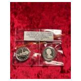 2-Canada Silver Dollars Gem Proof UNC Coins