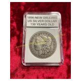 1896 New Orleans US Silver Dollar