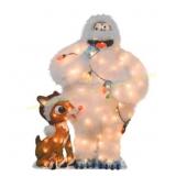 ProductWorks Rudolph 32' Decor with 80 Lights
