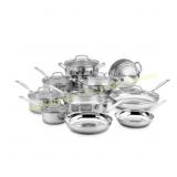 Cuisinart 17-pc Stainless Steel Cookware Set