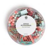 U Brands 470pc Round Office Set Coral