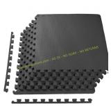 Puzzle Mat, Black EVA Interlocking Tile