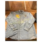 Vin. Iowa Hawkeye Denim Lg Button Down