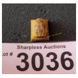 Tiger eye carved cameo semiprecious stone