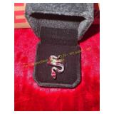 Unisex Red Coil Snake Ring Size 6