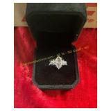 Ladies.925 Sterling Silver Slit Eye Ring Size 6