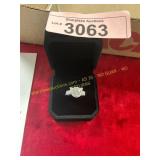 Ladies.925 Sterling Silver Cat Face Ring Size 6