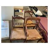 4 ct. wooden chairs