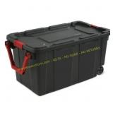 2ct Sterilite 40-Gallon Wheeled Tote, Black