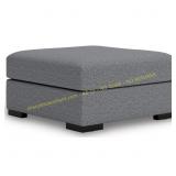 Omaha Oversized Accent Ottoman Salt Pepper