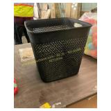 Black plastic basket