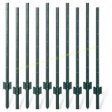 10 Pack Metal Fence Post, 4 ft U-Post Stakes
