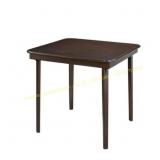 Stakmore Straight Edge Card Table, Espresso