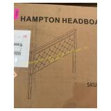 Hampton headboard twin (grey)