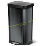 Glad Stainless Steel Step Trash Can, 20 Gal