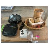 Baskets, George Foreman grill, elec grill