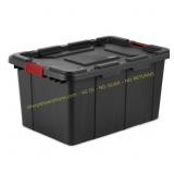 Sterilite 27 gal Black Storage Tote Stackable