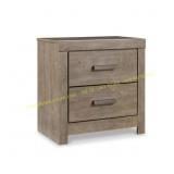 Culverbach Vintage Gray Nightstand 2-Drawers