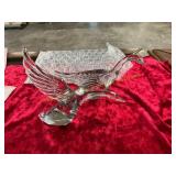 2ct Lead Crystal Geese