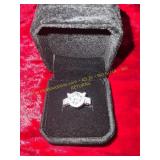 Ladies .925 Sterling Silver Cat Face Ring Szie 6