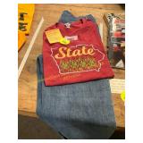 Womens XL Jeans + Corn Grows T
