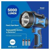 Kobalt 5000-Lumen LED Spotlight Flashlight