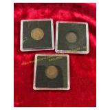 1897, 99, 1904 Indian Head Pennies
