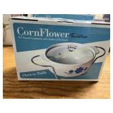 Corn Flower 10in Casserole Dish