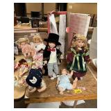 Lot of Assorted Porcelain Dolls