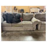 Sofa + Recliner + Decorative Pillows