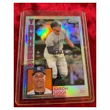 Topps chrome Aaron Judge Silver Refractor
