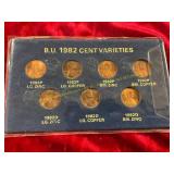 BU 1982 Cent Varieties