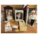 Lot of Assorted Porcelain Dolls