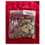 Copper Pennies from 1960 s