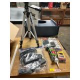 Saw Blade, Caulk Gun, Tripod, Etc