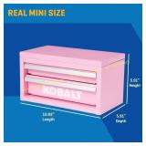 Kobalt Portable 2-Drawer Pink Steel Tool Box